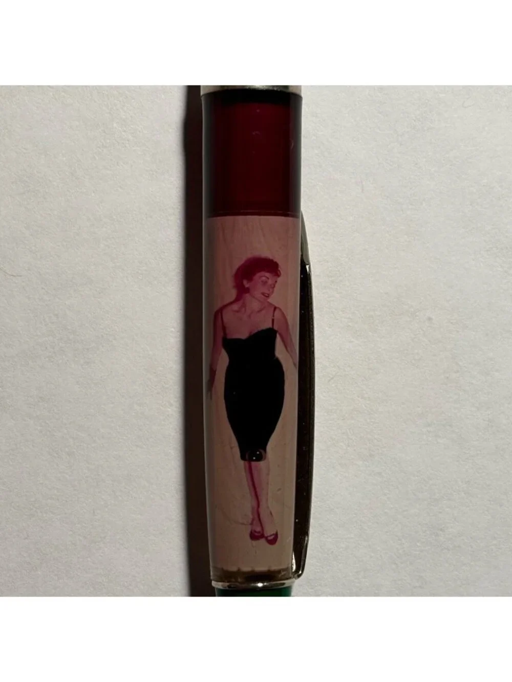 Female Model Stripper Floaty Pencil Pinup Woman Girl Vintage Advertise Texas Oil